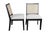 Contemporary Bayside by Whalen Harrison Caned Rattan Side Accent Dining Chairs - Set of 2 For Sale - Image 3 of 9