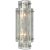 Carrier & Company for Visual Comfort Signature Cadence Small Tiered Sconce in Polished Nickel with Antique Mirror For Sale