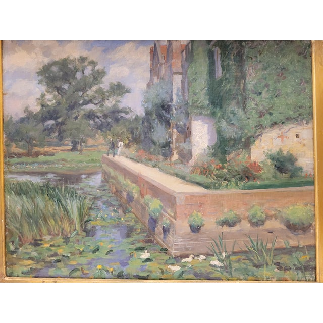 Maximilien Luce, Fisherman on the River, 20th Century, Oil Painting on Canvas For Sale - Image 7 of 18