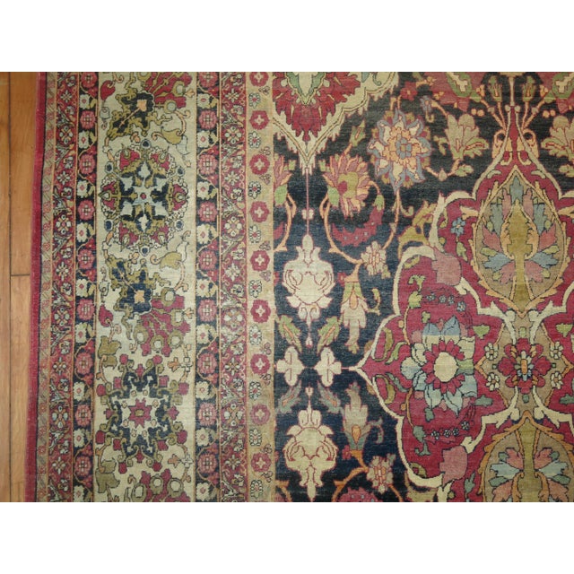 Traditional Early 20th Century Spectacular Large Scale Traditional Kerman Rug For Sale - Image 3 of 6