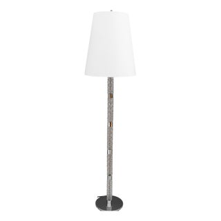 Floor Lamp with Fabric Shade from Richard Essig, 1970s For Sale