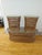 Mid-Century Modern Vintage Franco Albini Style Rattan & Wicker Coffee Table & End Tables, Set of 3 For Sale - Image 3 of 10