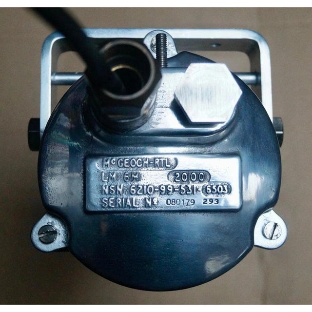 Vintage Aluminium HMS Ark Royal Naval Light from McGeoch, 1981 For Sale - Image 3 of 6