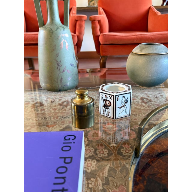 Brass Weight Shaped Table Lighter, Mauro Manetti Italy 1970 For Sale - Image 11 of 12