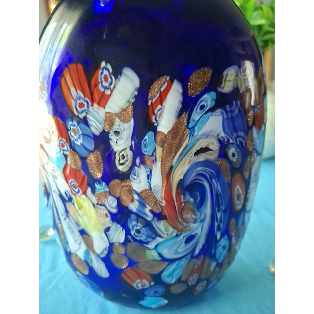 1960s Authentic Murano Glass Millefiori Vase For Sale In Greenville, SC - Image 6 of 6