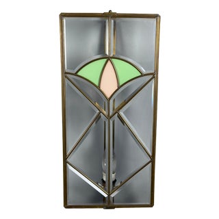Liberty Wall Lamp in Brass and Cut Glass, 1950s For Sale
