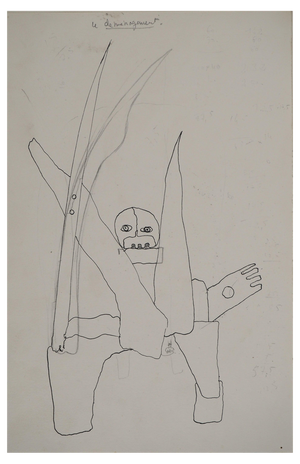 Jean-Claude Silbermann, Sneaky Signs: The Mover, Original Ink Drawing