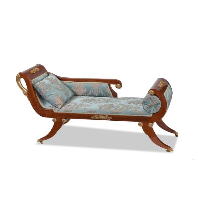 Antique Mahogany Récamière, France, 1810s For Sale - Image 12 of 12