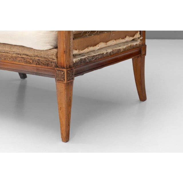 French Cherrywood Sofa, 1920s For Sale - Image 9 of 10