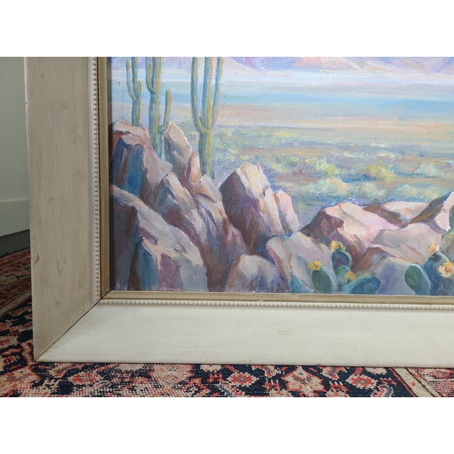 Pascal Hyde 1950s Oil Painting Mojave Desert Landscape For Sale - Image 13 of 18