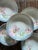 Art Deco 1940s German Porcelain Poppy Bowls 5.375 Inch Hand Painted Floral Dessert Berry Bowls - Set of 5 For Sale - Image 3 of 8