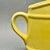 Mid 20th Century Vintage Yellow Ceramic Pitcher With Stylized Tulip Motif Art Pottery Pitcher For Sale - Image 5 of 9