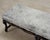 Wood Ralph Lauren "Os De Mouton" Leather Cowhide Upholstered Bench For Sale - Image 7 of 18