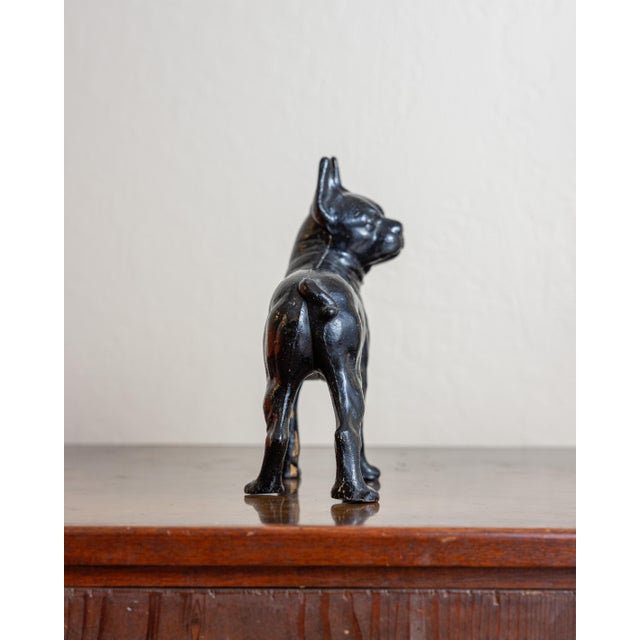 Antique Cast Iron Boston Terrier Dog Sculpture Doorstop, Circa 1920s–1930s For Sale In Sacramento - Image 6 of 8