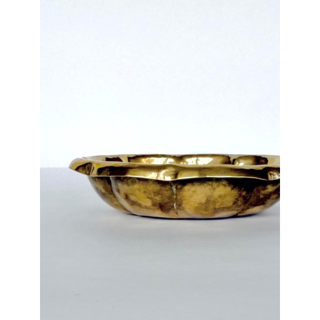Weimar Germany Art Deco Brass Bowl, Dresden 1925 For Sale - Image 4 of 6