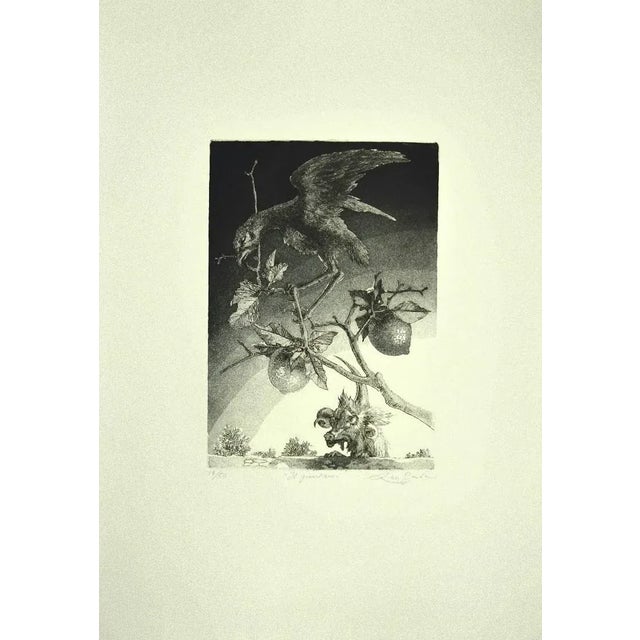 The Guardian is an original Contemporary artwork realized in the 1986 by the italian artist Leo Guida. Original Etching on...