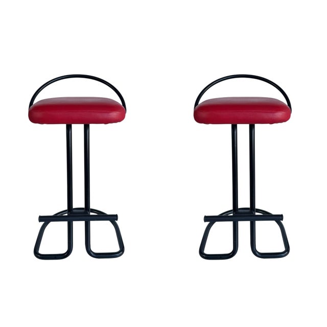 Vintage Postmodern Counter Stools For Sale - Image 12 of 12