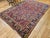 1900 - 1909 Vintage Persian Heriz Serapi Rug, Hand-Knotted Wool, All-Over Geometric Pattern, Red & Navy, 7x10 For Sale - Image 5 of 14