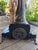 Metal Fine French Art Deco Timepiece: 13lb Patinated Bronze Vanity Sculpture Signed Cuaut on Multi-Tier Black Marble Plinth (Circa 1930) For Sale - Image 7 of 10