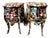 French-Inspired Comic Print Commode Nightstands Pair For Sale
