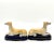 Mid 20th Century Mid-Century Staffordshire-Style Whippet or Greyhound Ceramic Figurines, a Pair For Sale - Image 5 of 10