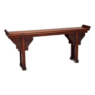 19th Century Chinese Ming Style Scroll Table For Sale