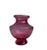 Cranberry Red Optic Art Glass Flower Vase Vintage Mid 20th Century by Pilgrim For Sale - Image 9 of 9
