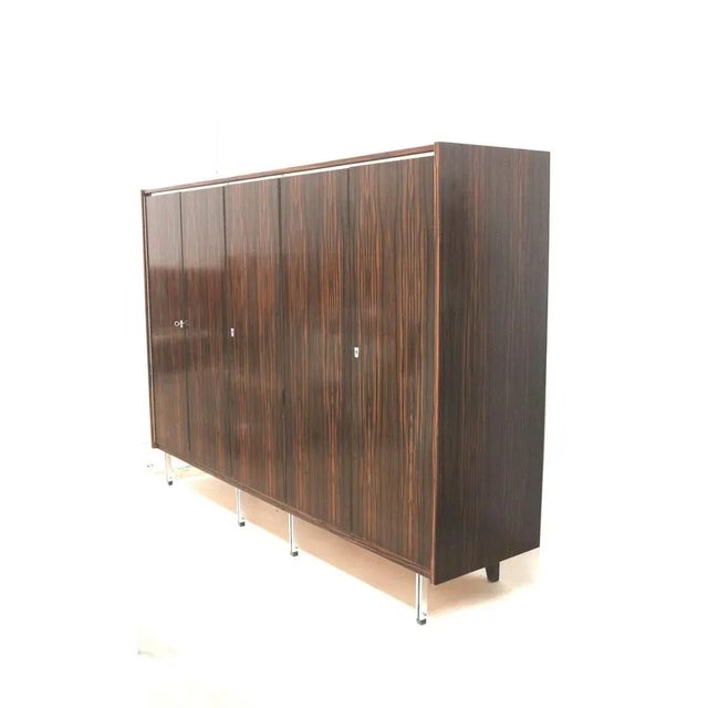 Large Vintage Wardrobe with Hanging and Storage Space, 1960s For Sale - Image 9 of 11