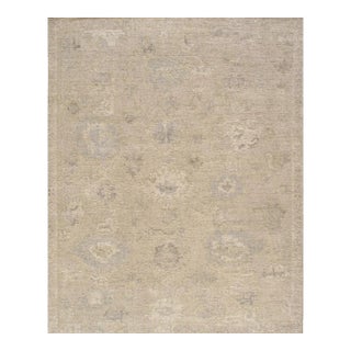 Oushak Wool Cream Area Rug, 8' 3'' X 9'11'' For Sale