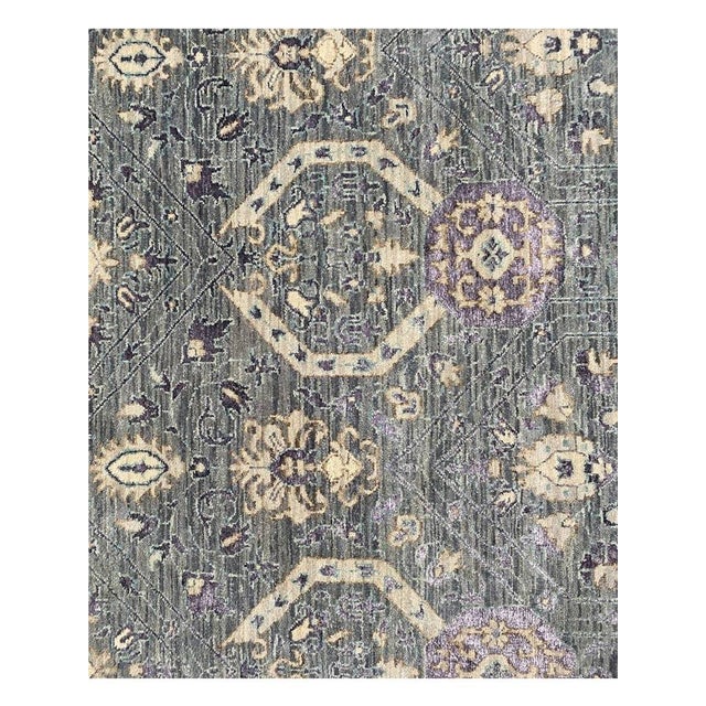1990's Handwoven Transitional Area Rug 10x14 For Sale In Dallas - Image 6 of 8