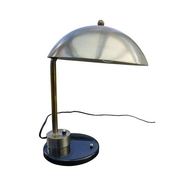 Black Modernist Desk Lamp by Kurt Versen for Daalderop, Netherlands, 1930s For Sale - Image 8 of 8