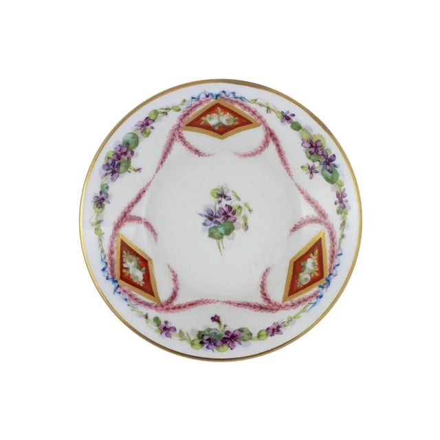 Ceramic 19th Century Sevres Porcelain Demitasse Cup and Saucer Signed Gift For Sale - Image 7 of 8