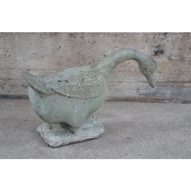 1930s Italian Carved Stone Bird Garden Sculpture Statue For Sale - Image 11 of 12