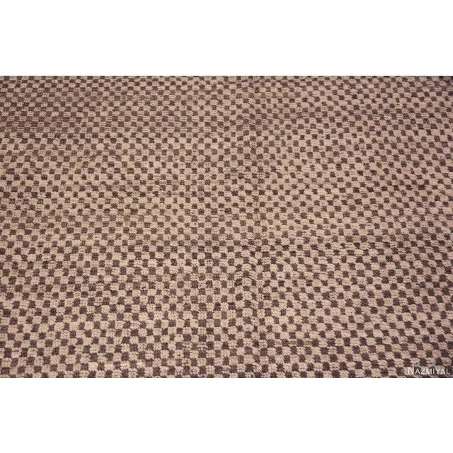 Nazmiyal Collection Geometric Checkerboard Modern Area Rug For Sale - Image 4 of 6
