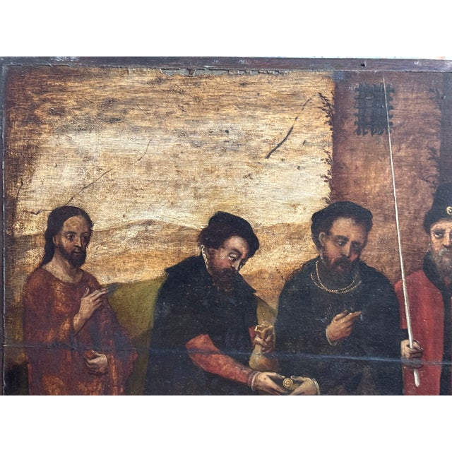The Thirty Pieces of Silver of Judas, 1580, Oil Painting For Sale - Image 3 of 11