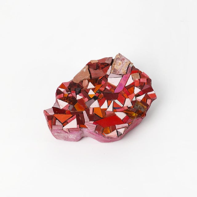 Cluster #8, part of the Geophilia Collection, is a stained glass, mosaic treasure. This gem has been handmade by Mallorca-...