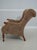 Traditional Stickley Tufted Upholstered Cherry Leopold Chair For Sale - Image 3 of 18