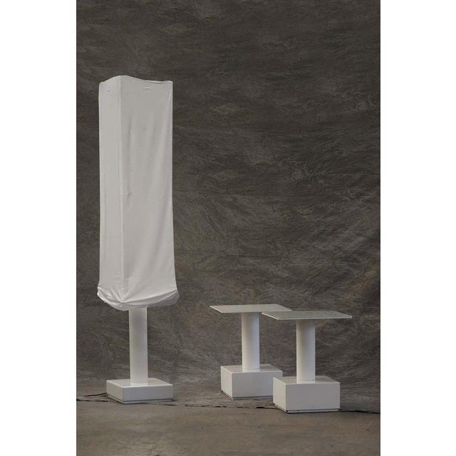 Metal Bedside Tables and Floor Lamp from Alivar, Set of 3 For Sale - Image 7 of 7