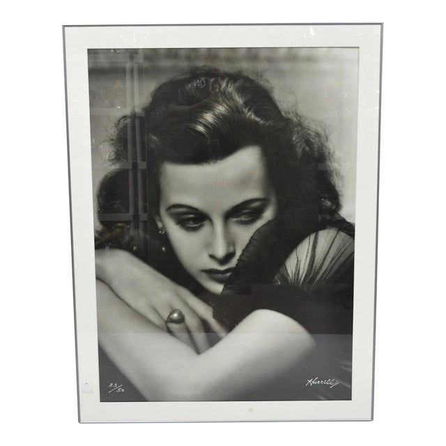 Hedy Lamarr George Hurrell 1930s Photograph 48x36 Gelatin Silver Print 23/50 For Sale