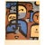 Brown 1989 After Paul Klee "Three Exotic Youths", Full-Color Print From France For Sale - Image 8 of 8