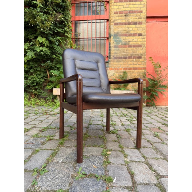 Armchair in Dark Brown Real Leather from Dyrlund For Sale - Image 11 of 11