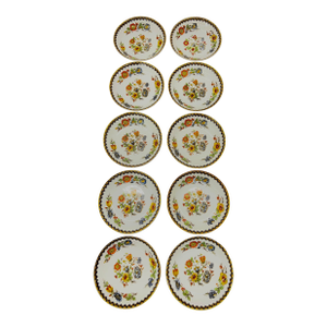 Vintage Haviland Limoges the Amiens Porcelain Floral Print Berry/Dessert Bowls - Set of 10