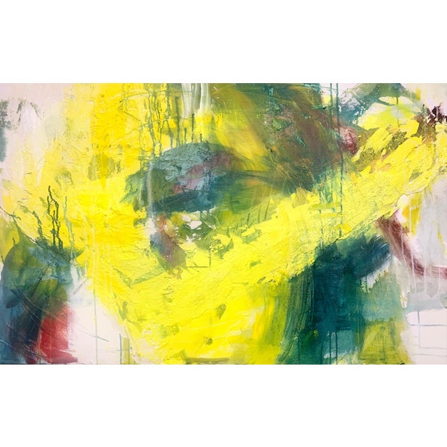 For the painting "LEMON SPRITZ," the artist drew inspiration from the Japanese action painting of Kazuo Shiraga. The title...