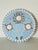 Coastal Sea Shell Art Rose on Blue Created by Elia For Sale - Image 3 of 8