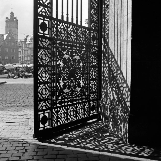 1930s Shadows with Iron Gate Residence Castle Darmstadt, Germany, 1938, Printed 2021 For Sale - Image 5 of 5