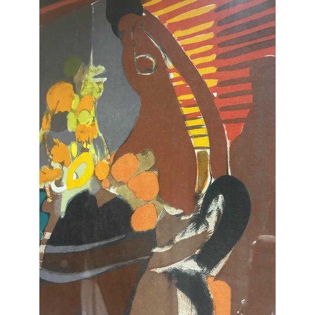 Mid-Century Modern Albert Defossez, Abstract Composition, 1950s, Lithograph, Framed For Sale - Image 3 of 14