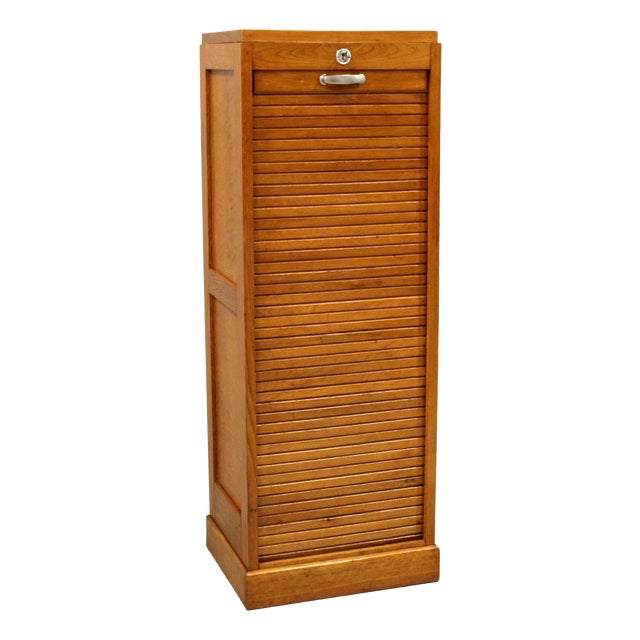 Vintage Filing Cabinet in Oak, 1920s For Sale