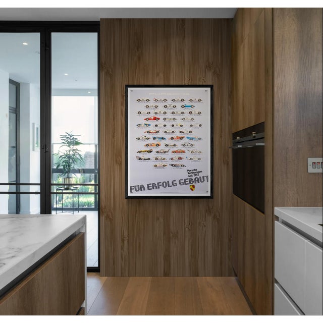 The Piece This original vintage Porsche poster celebrates the legacy of Porsche racing cars since 1953. Printed in Germany...