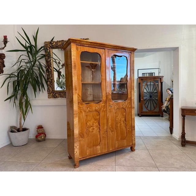 Wood Biedermeier Display Cabinet, 1845 For Sale - Image 7 of 15