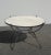 1970s Vintage Spanish Style Wrought Iron W White & Gray Marble Top Coffee Table For Sale - Image 5 of 13